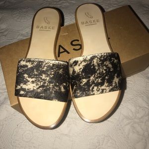 Baske calf hair sandals